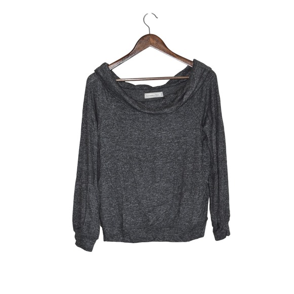 Abercrombie & Fitch Sweaters - Abercrombie & Fitch Cowl Neck Gray Top Size M